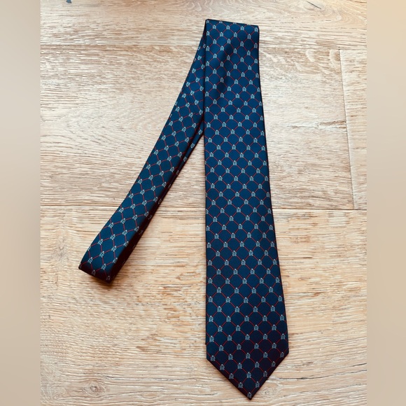 Dunhill Mulberry silk logo tie made in ITALY NWOT price firm!